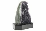 Amethyst Cluster With Wood Base - Uruguay #233746-1